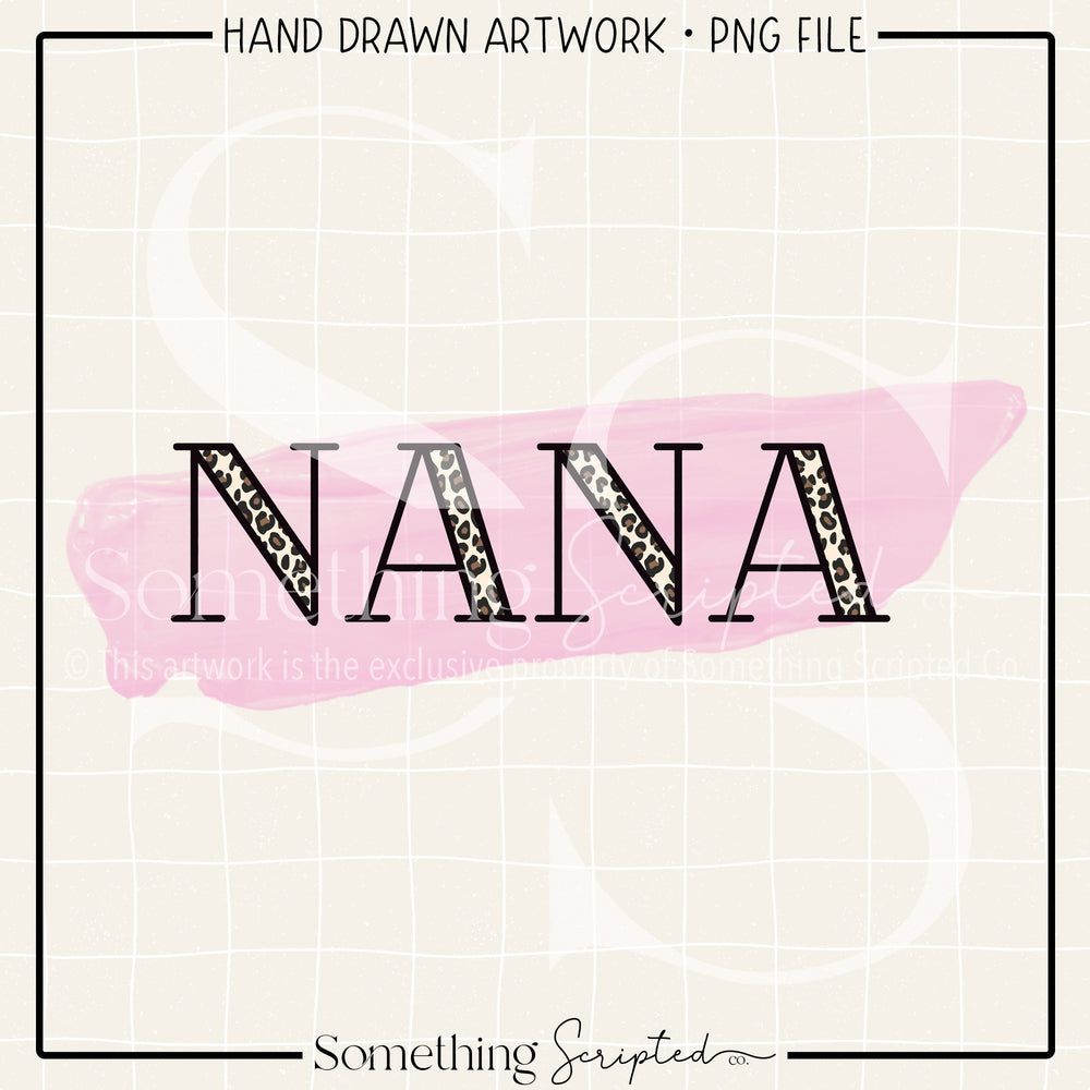 Nana Pink Leopard PNG