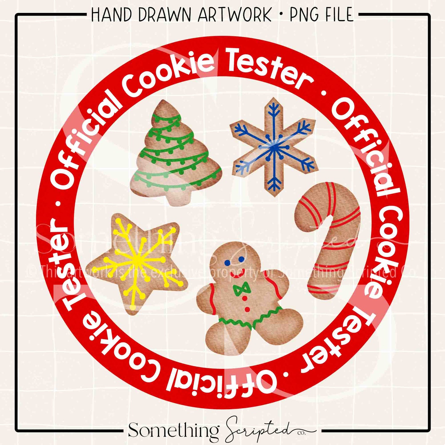 Official Cookie Tester Boy Colorful PNG