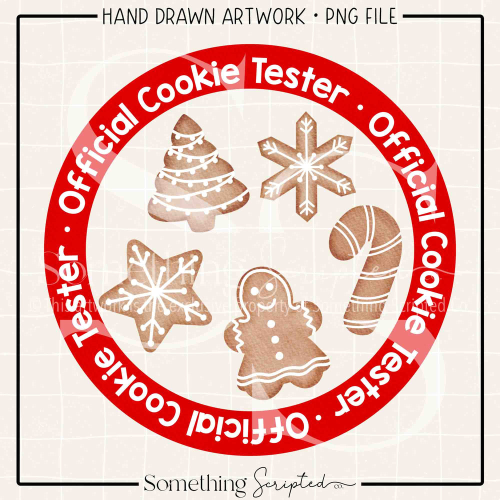 Official Cookie Tester Girl White PNG