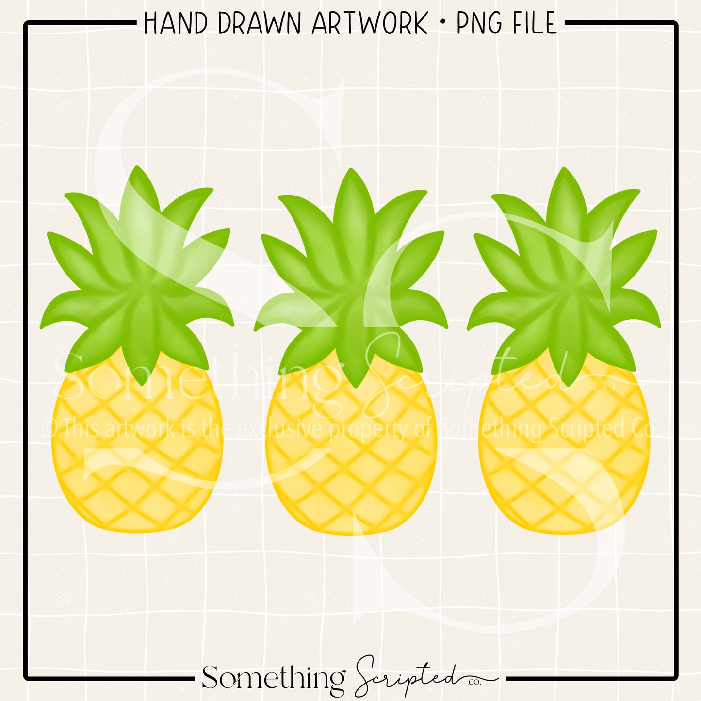 Pineapple Trio PNG