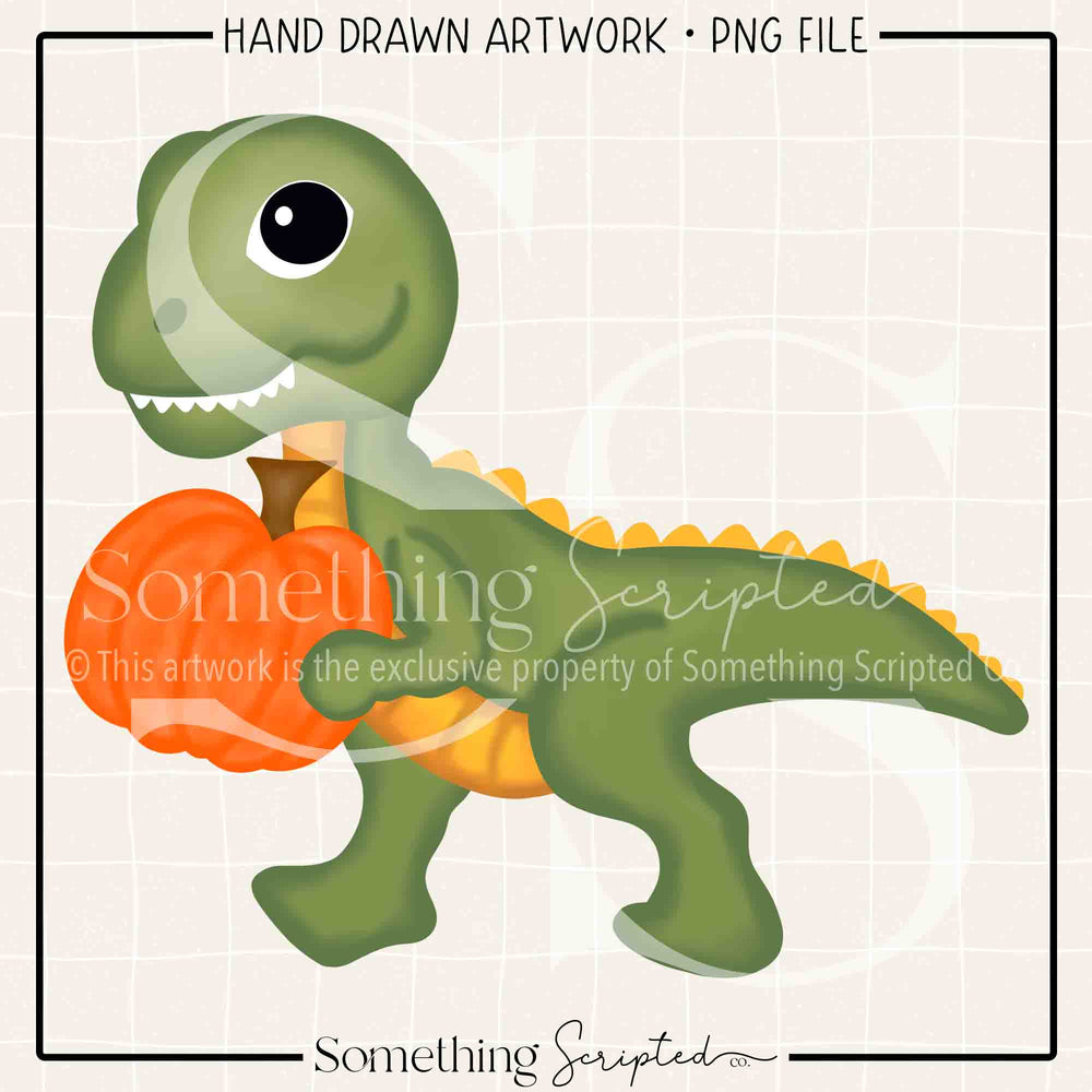 Pumpkin Dinosaur PNG