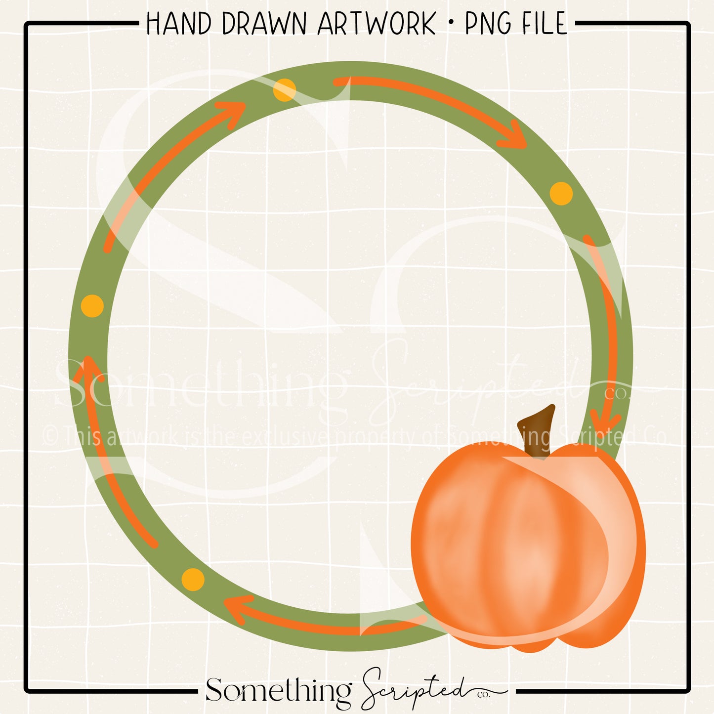 Pumpkin Frame PNG