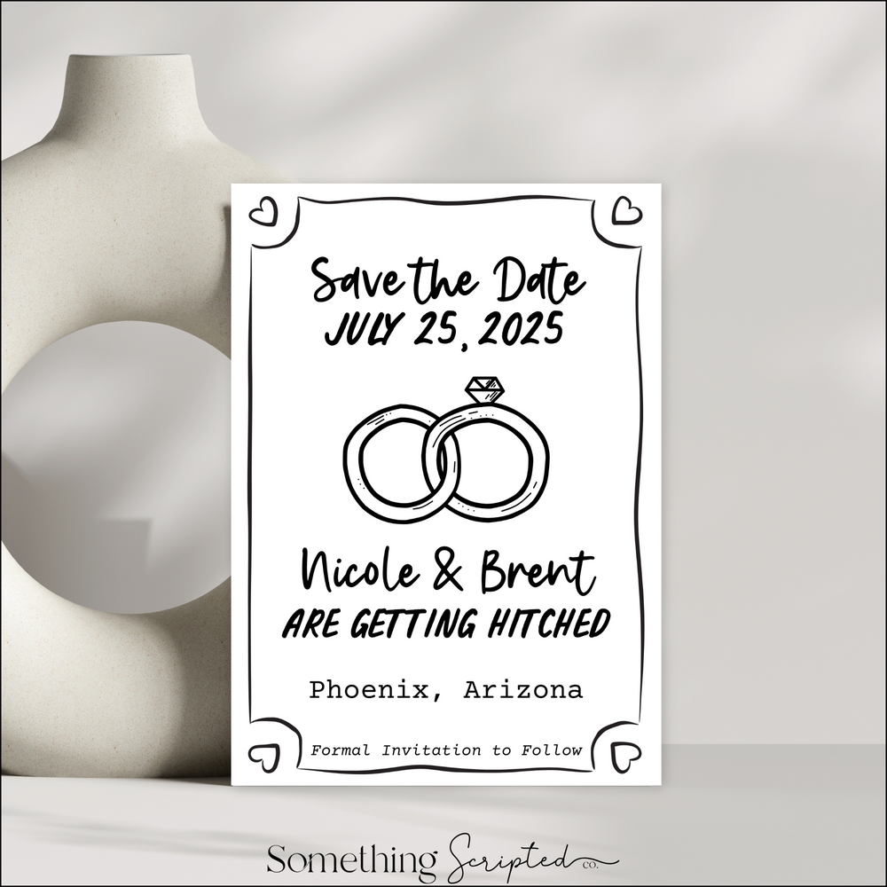 
                      
                        Rings Save the Date Invitation Template
                      
                    