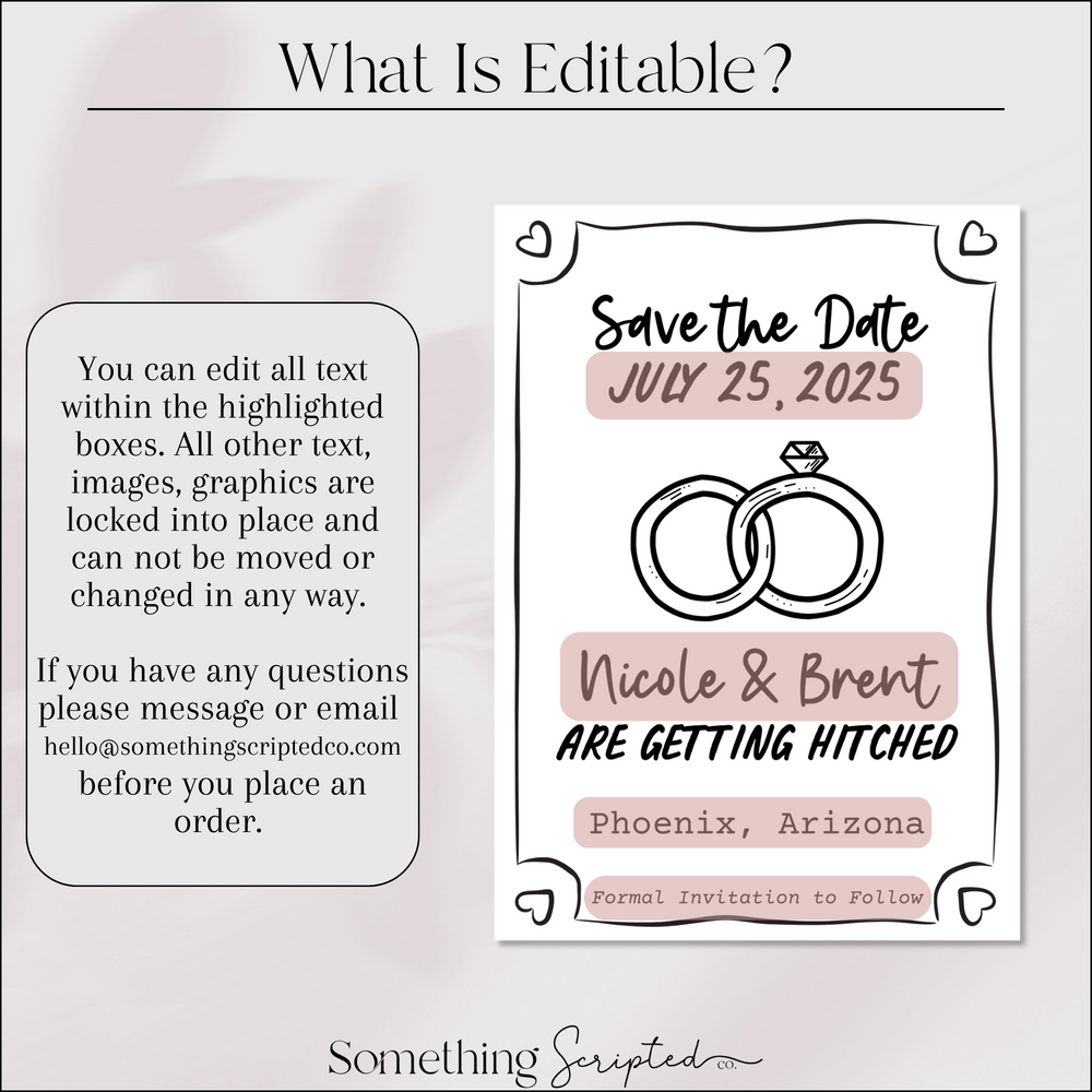 
                      
                        Rings Save the Date Invitation Template
                      
                    