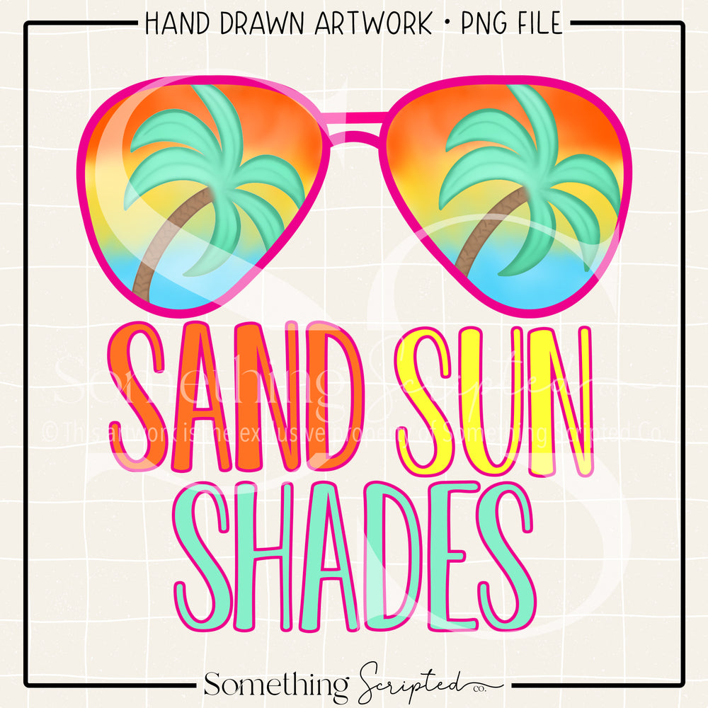 Sand Sun Shades Pink PNG