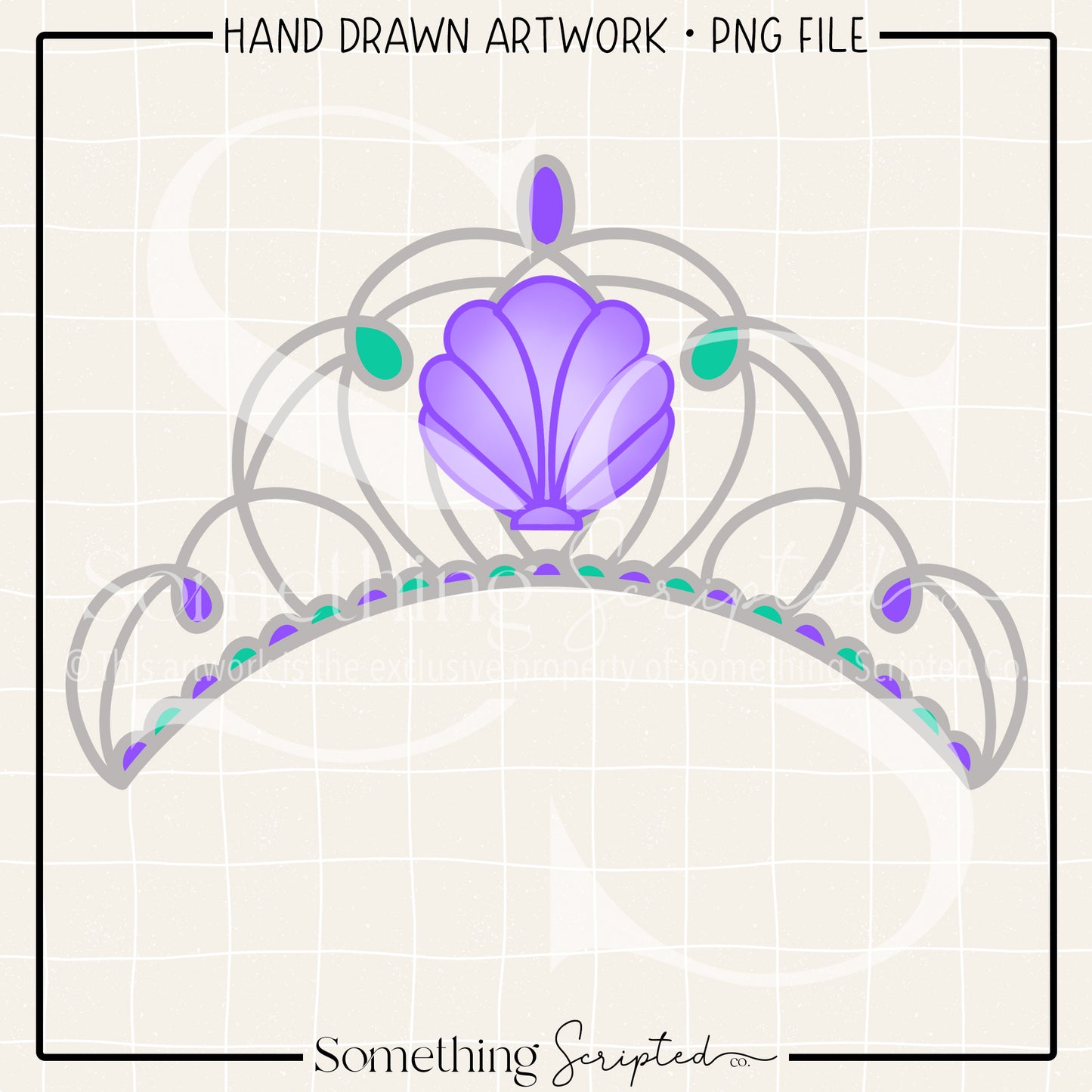 Seashell Princess Crown PNG