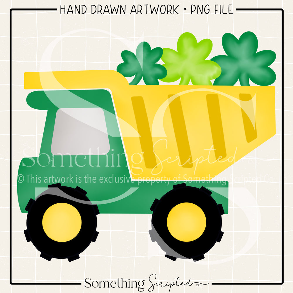 Shamrock Dump Truck PNG