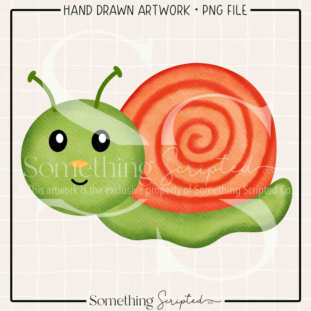 Cute Snail PNG