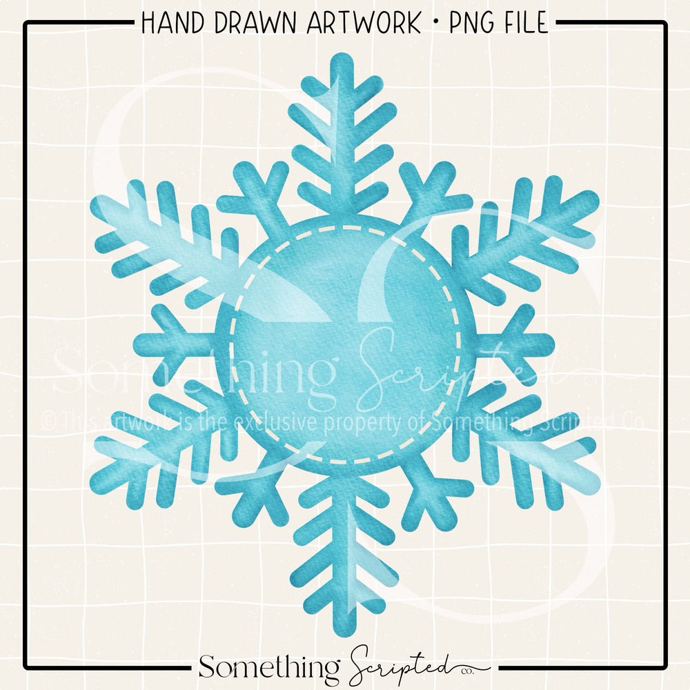 Snowflake Frame PNG