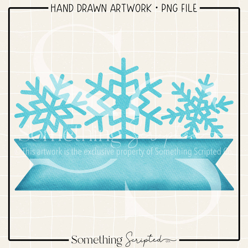 Snowflake Banner PNG