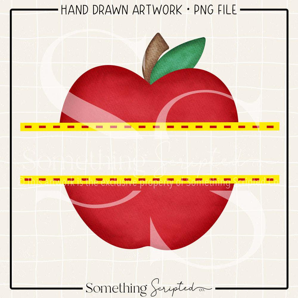 Split Apple PNG