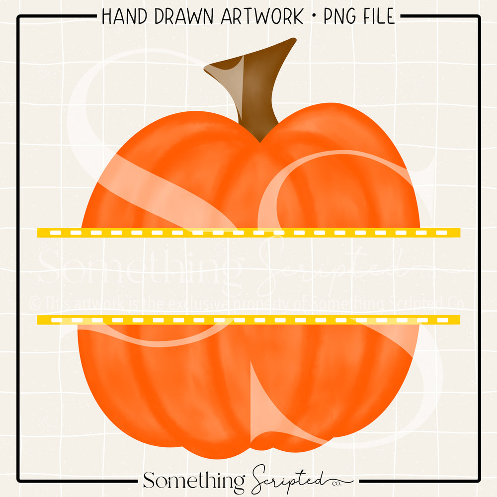 Split Pumpkin Yellow PNG