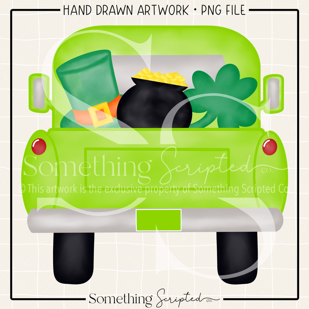 St. Pat Pickup Truck PNG