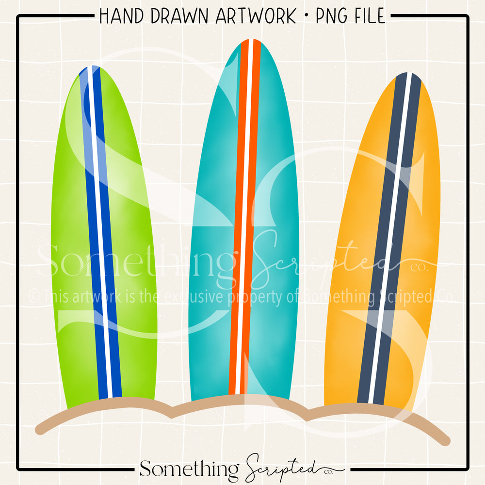 Surfboard Trio PNG