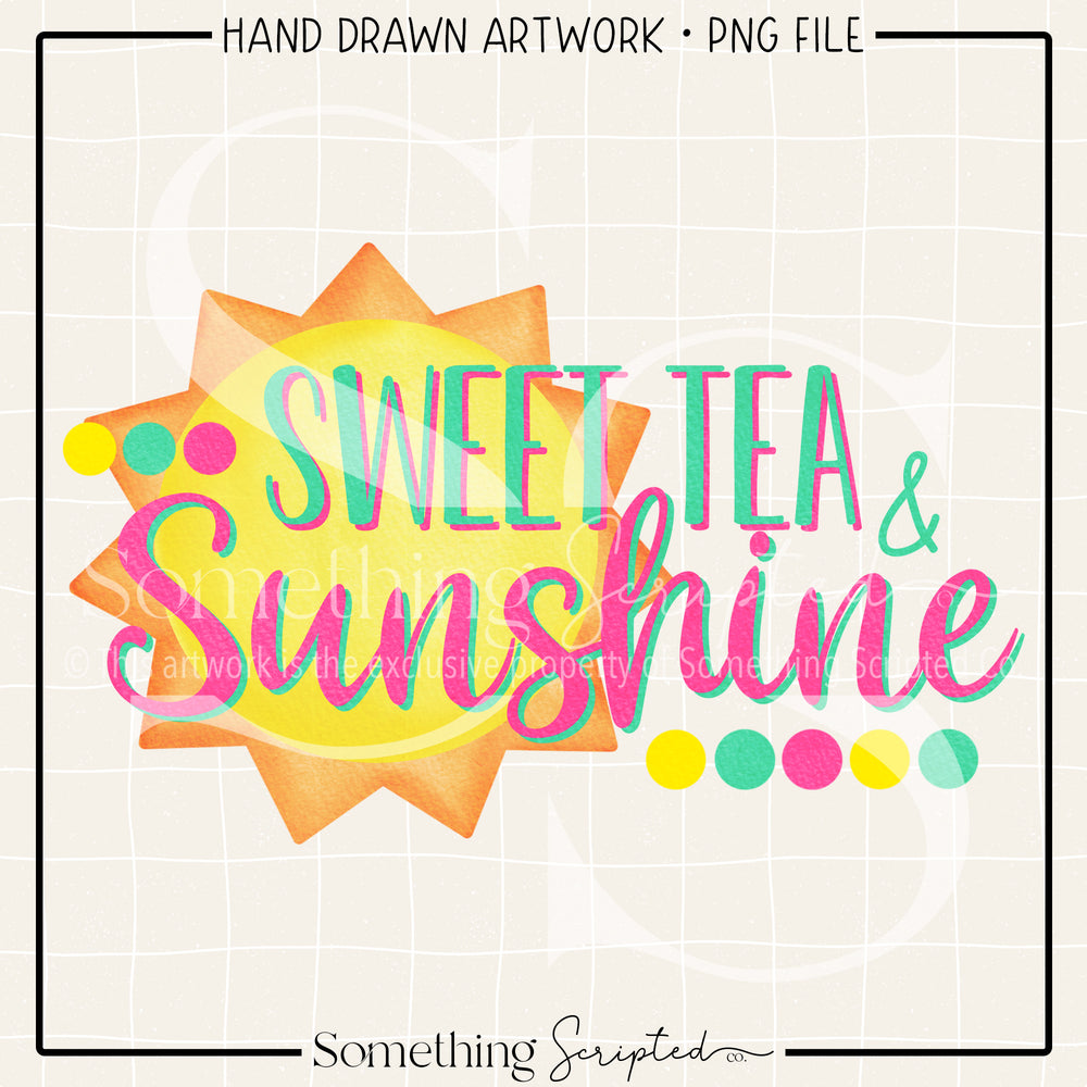 Sweet Tea and Sunshine PNG