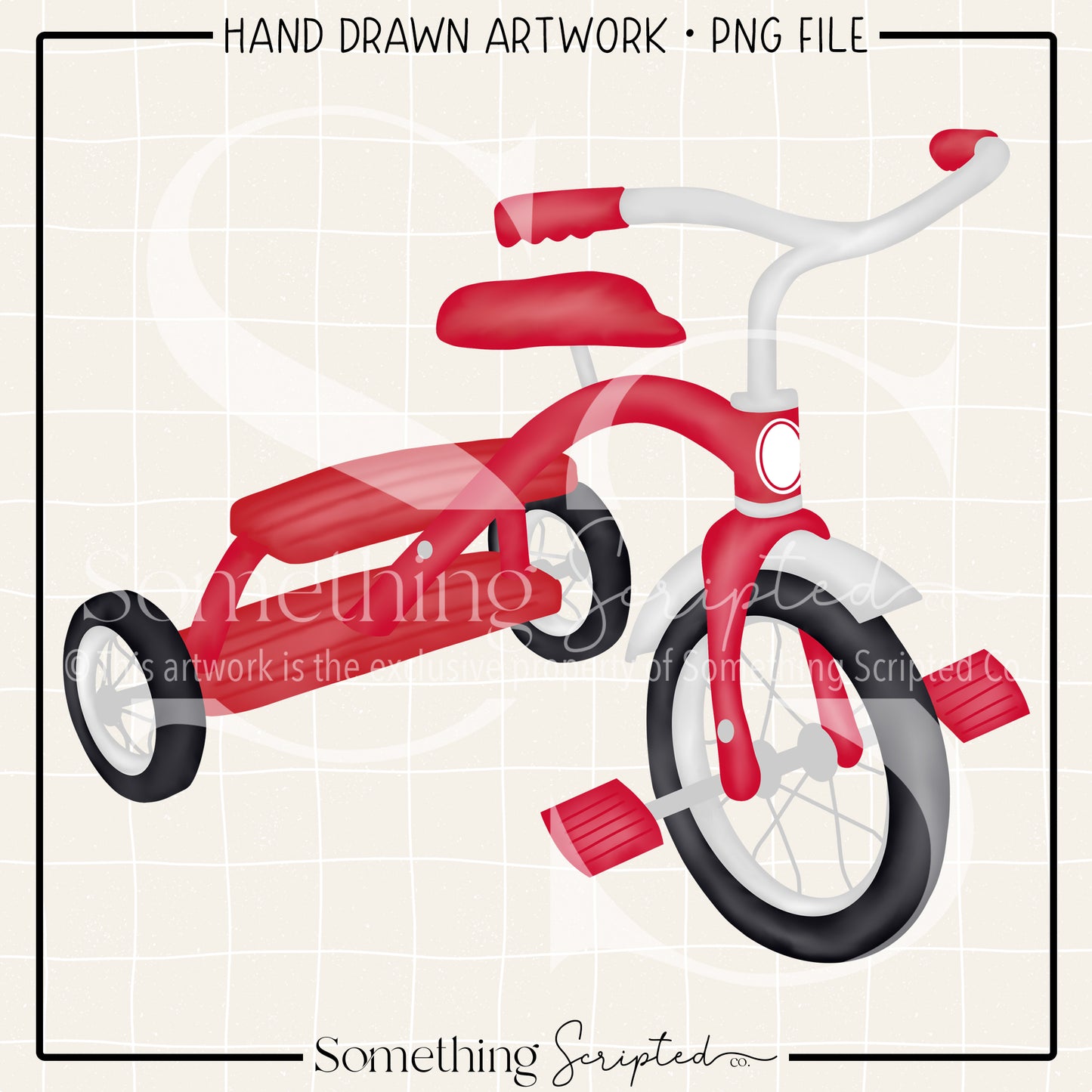 Red Tricycle PNG