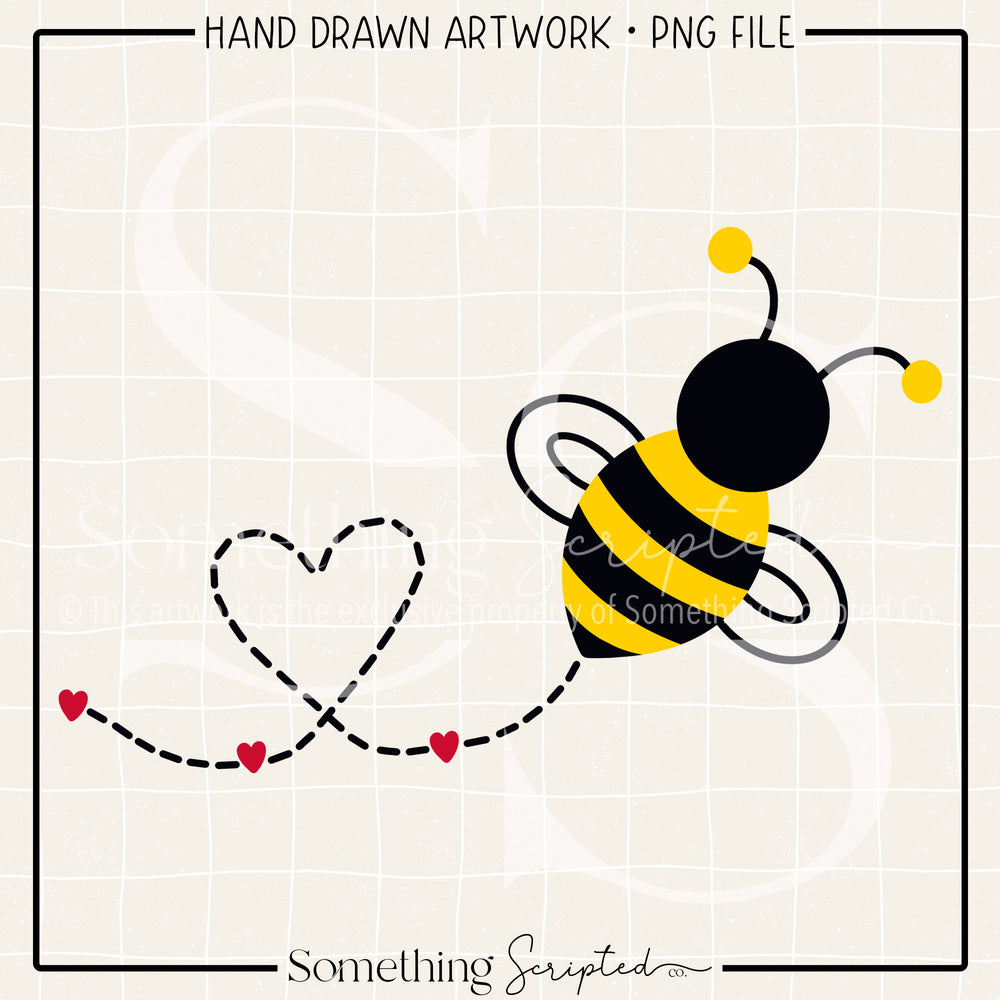 Valentine Bee PNG