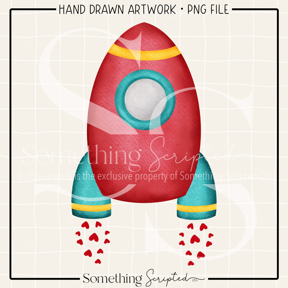 Valentine Rocket PNG