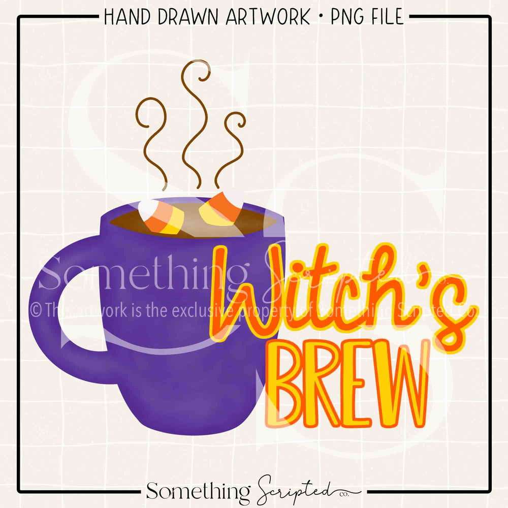 Witch's Brew Mug PNG