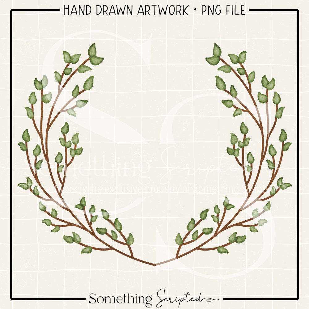 Woodland Wreath PNG